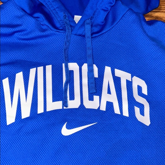 NWOT NIKE DRI-FIT KENTUCKY WILDCATS MENS XL BLUE JERSEY HOODIE KANGAROO POUCH - Picture 4 of 9